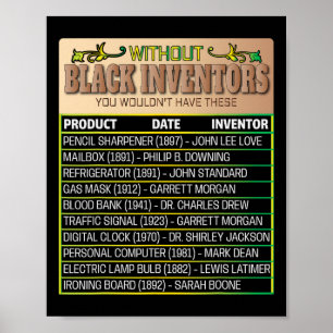 Affiche Histoire Des Inventeurs Noirs Oubliés Histoire Noi