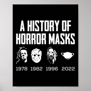 Affiche Histoire Des Masques D'Horreur Costume Lazy Hallow