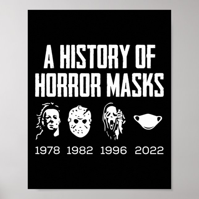 Affiche Histoire Des Masques D'Horreur Costume Lazy Hallow (Devant)