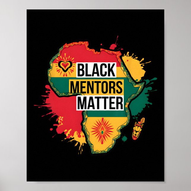 Affiche Histoire des Noirs Mois Mentors Problème Afrique A (Devant)