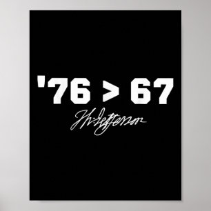 Affiche Histoire drôle 76 67 Thomas Jefferson Six Sept Mém