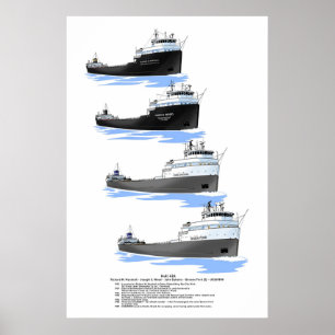 Affiche Histoire du cargo Hull 424
