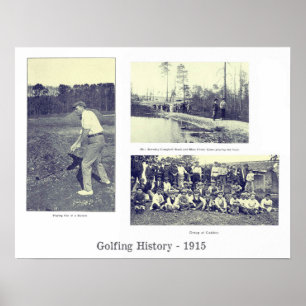 Affiche Histoire du golf 1915 Imprimer