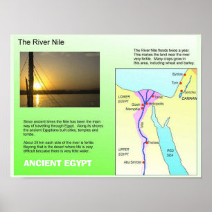 Affiche Histoire, Egypte ancienne, Nil du fleuve