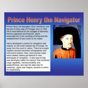 Affiche Histoire, Exploration, Prince Henry le Navigateur