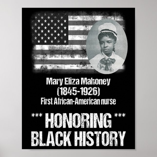 Affiche Histoire noire avec 1ère infirmière afro-américain (Devant)