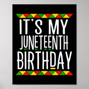 Affiche Histoire noire C'est mon 19e anniversaire