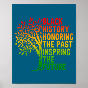 Affiche Histoire noire honorant le passé fierté africaine