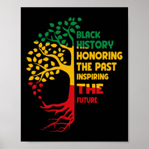 Affiche Histoire noire Honorer le passé Inspirer l'avenir