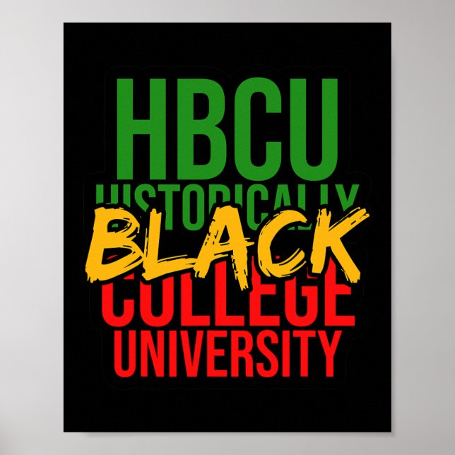 Affiche Histoire Noire Influent Hbcu Dream Comme Martin I (Devant)