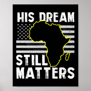 Affiche Histoire Noire Son Rêve Toujours S Martin Luther K