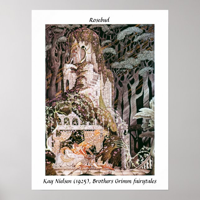 Affiche Histoire vintage de Rosebud illustration Kay Niels (Devant)