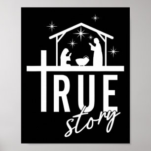 Affiche Histoire Vraie de la Naissance de Jésus Scène de l