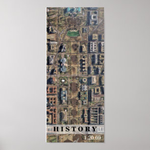 Affiche HISTOIRE : Vue aérienne de l'investiture d'Obama à