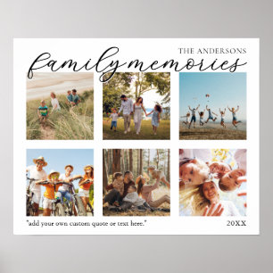 Affiche Histoires de famille Collage photo personnalisé