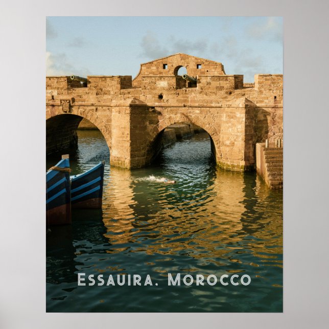 Affiche Historic Essaouira Morocco authentic travel photo  (Devant)