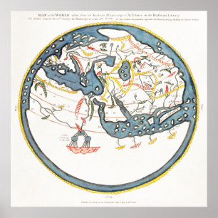 Affiche Historical map of the Indian Ocean