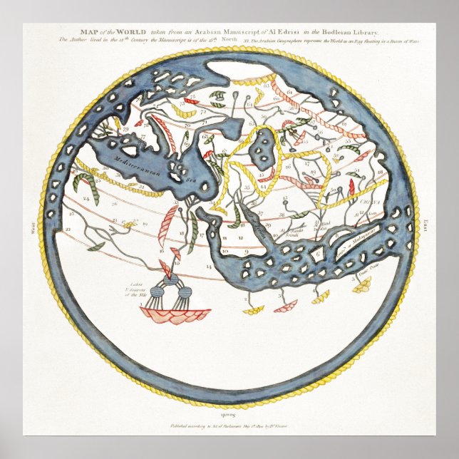 Affiche Historical map of the Indian Ocean (Devant)