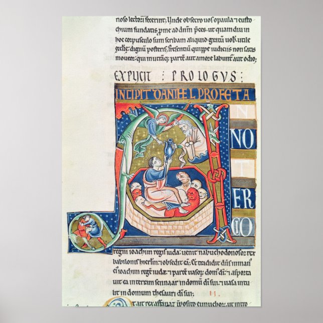 Affiche Historié initial 'A' montrant Daniel (Devant)