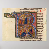 Historié 'R' initial représentant le sultan