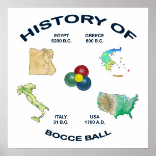 Affiche Historique de la balle de bocce