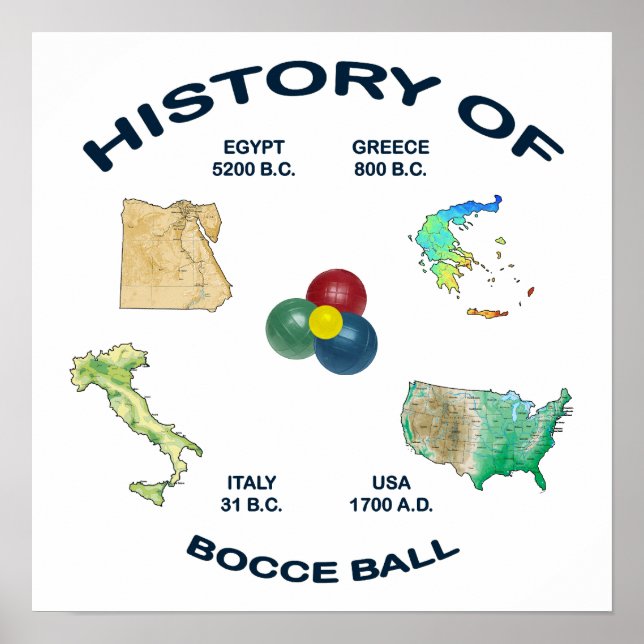 Affiche Historique de la balle de bocce (Devant)