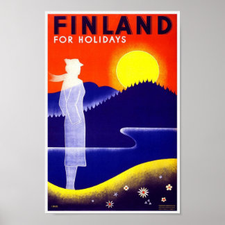 Affiche historique Travel Findland