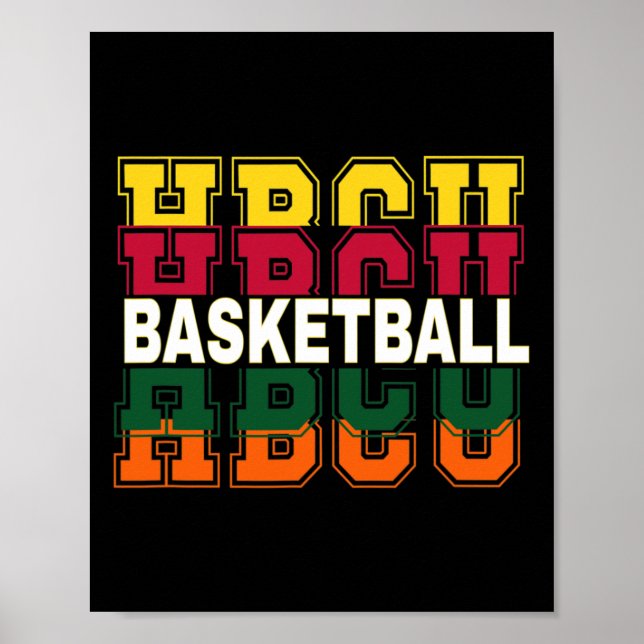 Affiche Historiquement Black College University Basketball (Devant)