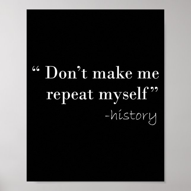 Affiche History Lover Tees History Funny Quote History Tea (Devant)
