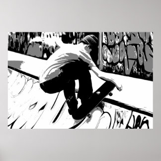 Affiche Hitting the Ramp - Skateboarder