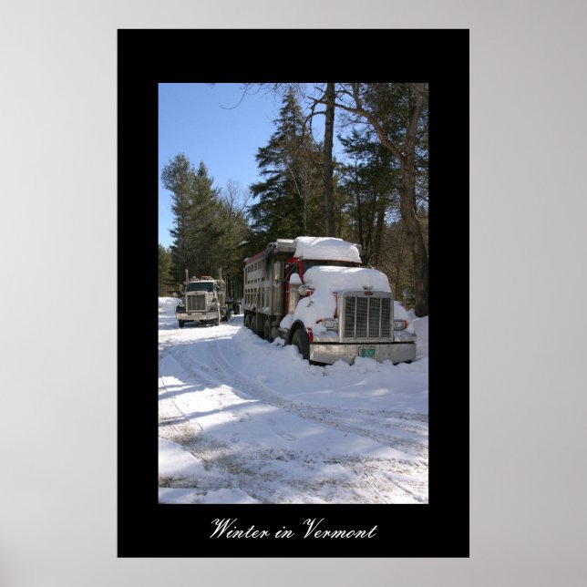 Affiche Hiver au Vermont (Devant)