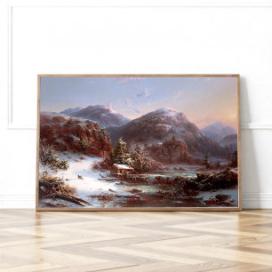Affiche Hiver dans les montagnes