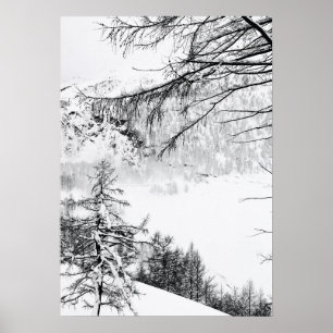 Affiche Hiver dans les montagnes de Suisse