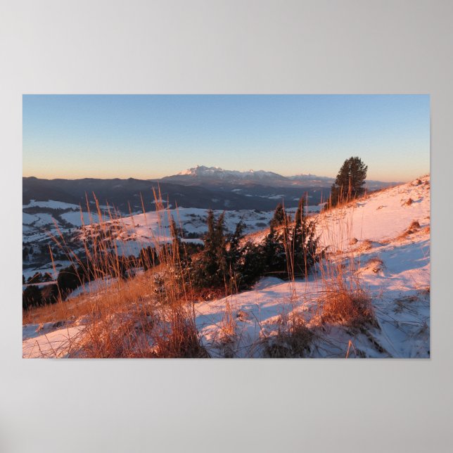 Affiche Hiver dans les montagnes du Pieniny (Devant)