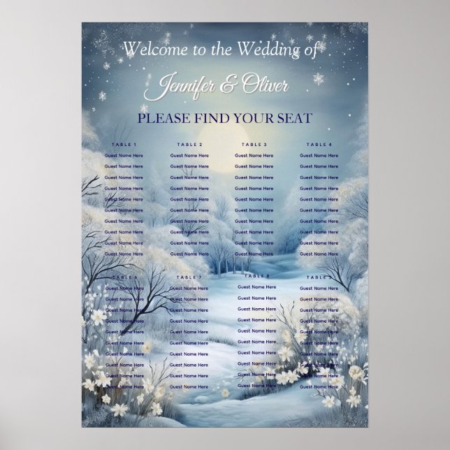 Affiche HIVER dans un monde de conte de fées (Devant)