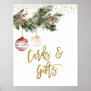 Affiche Hiver Deck the Halls Fêtes des mariées Cartes et c