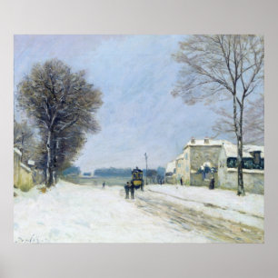Affiche Hiver, effet de neige, 1876