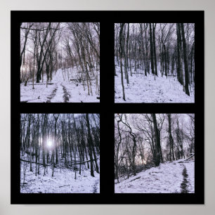 Affiche Hiver en quatre scènes