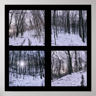 Affiche Hiver en quatre scènes