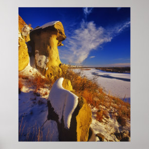 Affiche Hiver le long de la rivière Missouri près de