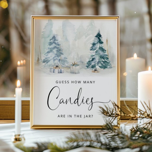 Affiche Hiver sans sexe Devinez combien de bonbons (Créateur téléchargé)