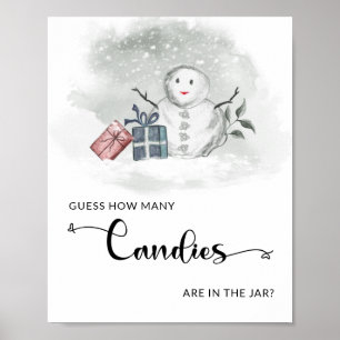 Affiche Hiver sans sexe Devinez combien de bonbons