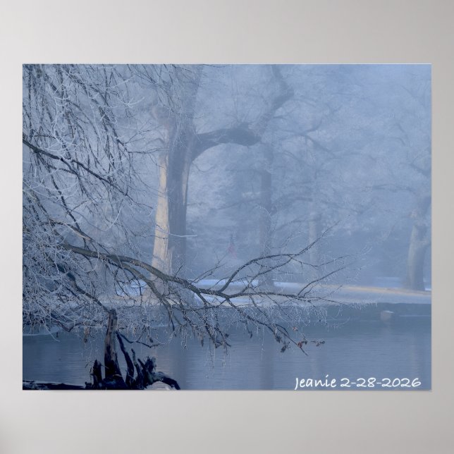 Affiche Hiver sur le Delaware (Devant)