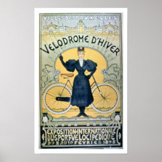 Affiche "Hivernal Cycle Racing Track", Exposition internat