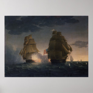 Affiche HMS Endymion contre le président américain