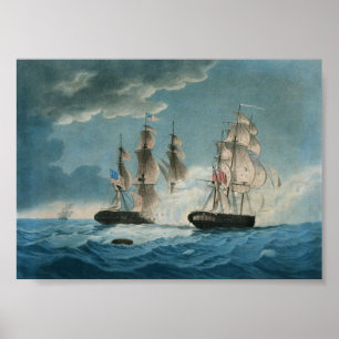 Affiche HMS Endymion contre le président américain