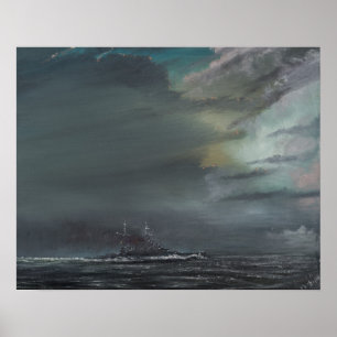 Affiche HMS Hood 1941 2014