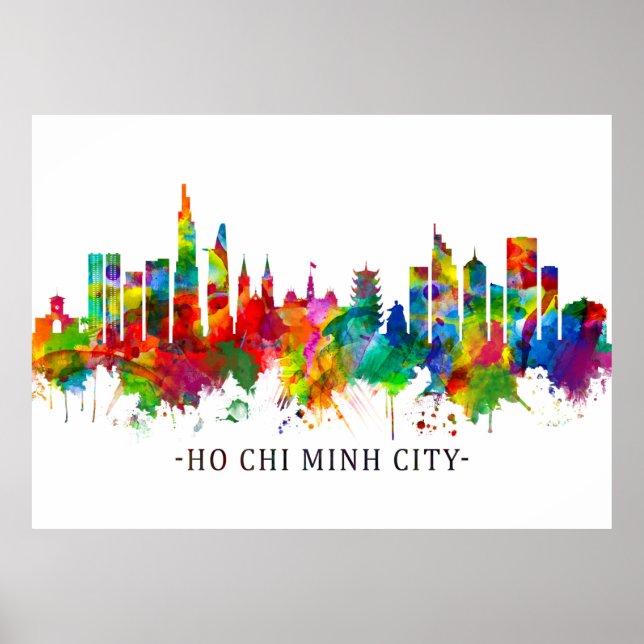 Affiche Ho Chi Minh City Vietnam Skyline (Devant)