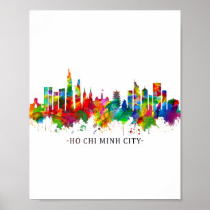 Affiche Ho Chi Minh City Vietnam Skyline