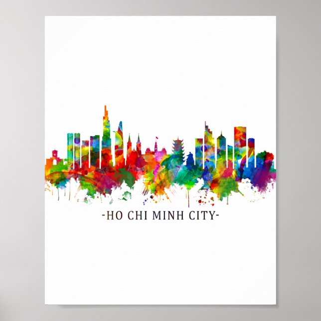 Affiche Ho Chi Minh City Vietnam Skyline (Devant)